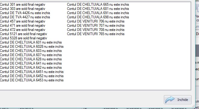 Sunteti atentionati atunci cand programul detecteaza anumite erori.